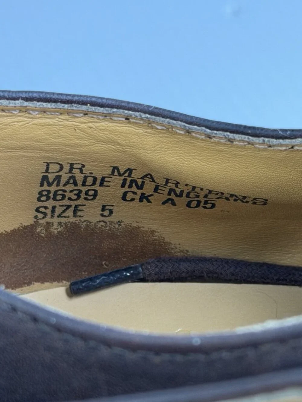 Vintage Dr Martens 90s Brown Platform Oxfords Made In England Women’s US 7 Uk 5